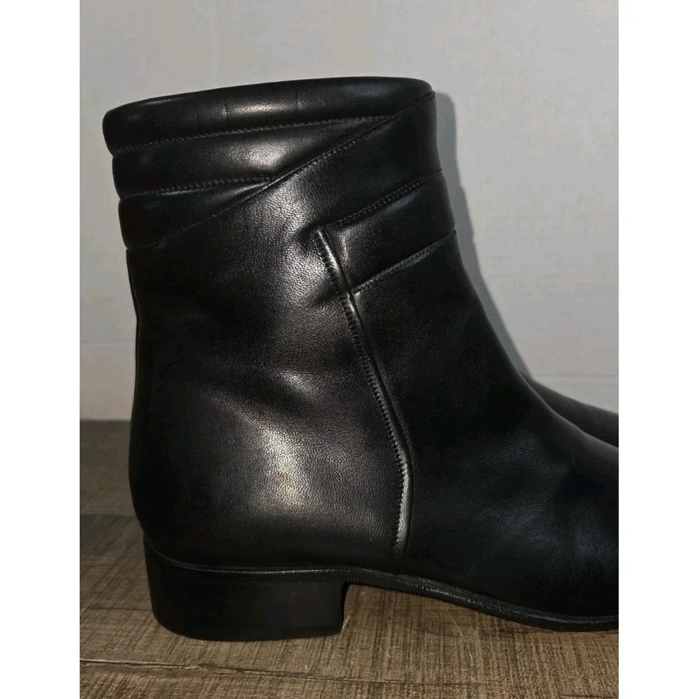 Men's Florsheim Imperial Black Zip Made In Italy Boots Sz 7D